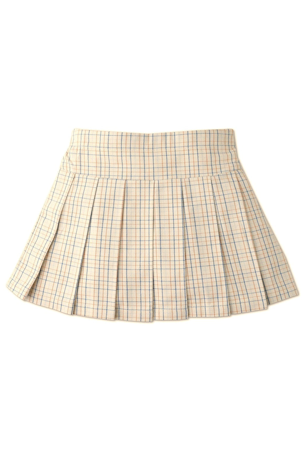 جينجرسنابس تنورة بناتي كاروهات مضلعة أزرق