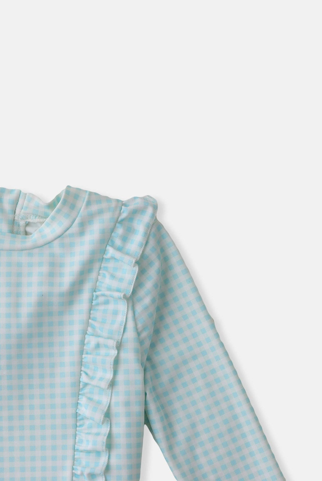 جينجرسنابس بلوزة سباحة بناتي كم طويل أزرق أزرق