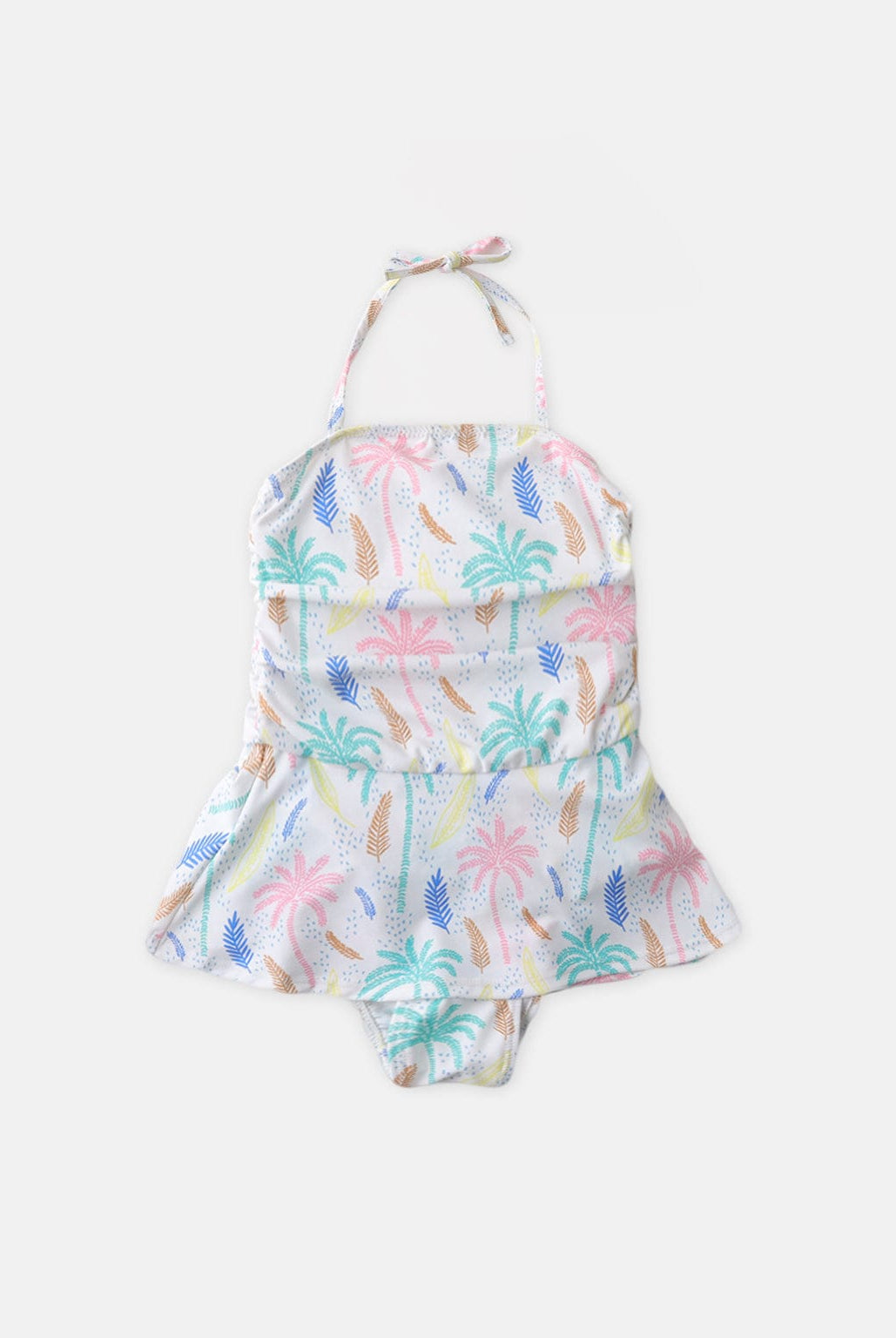 جينجرسنابس مايوه بناتي قطعة واحدة بطبعة اشجار متعدد الألوان