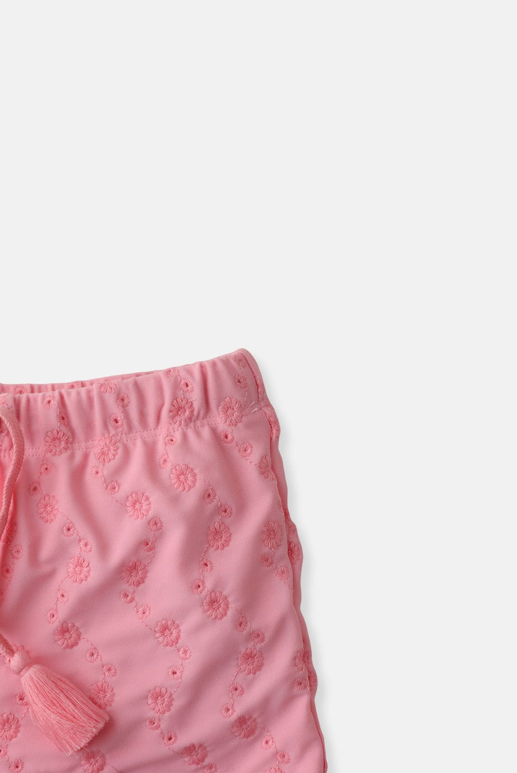 جينجرسنابس شورت سباحة بناتي برباط خصر وردي