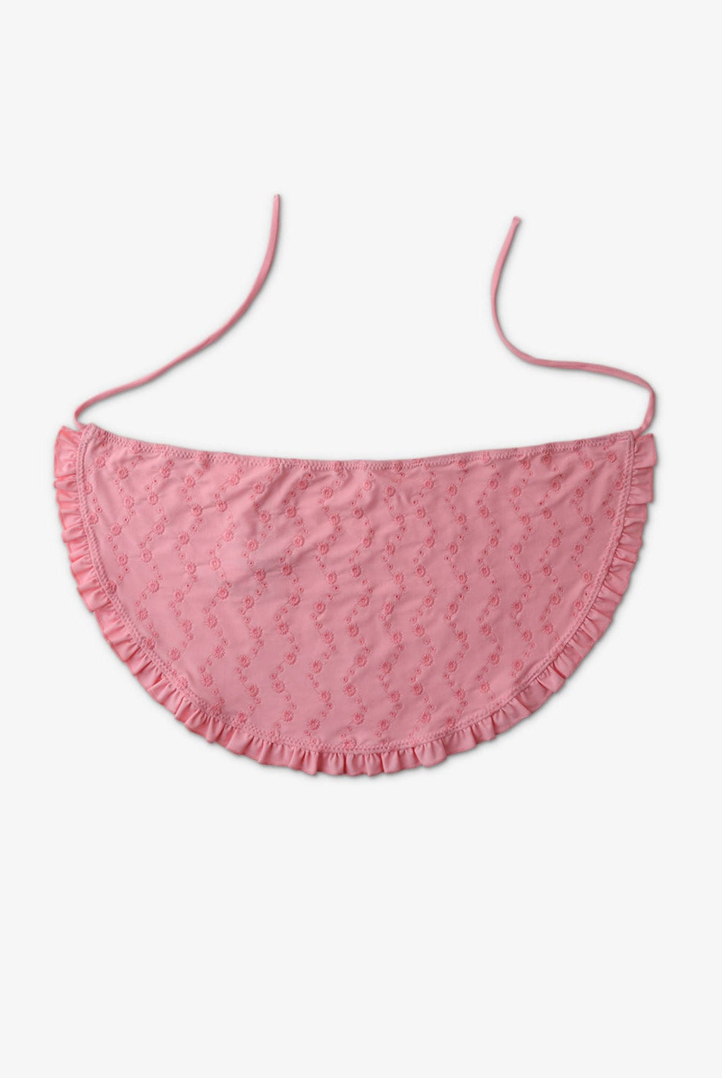 جينجرسنابس قطعة بكيني بناتي وردي بطريز زهور وردي