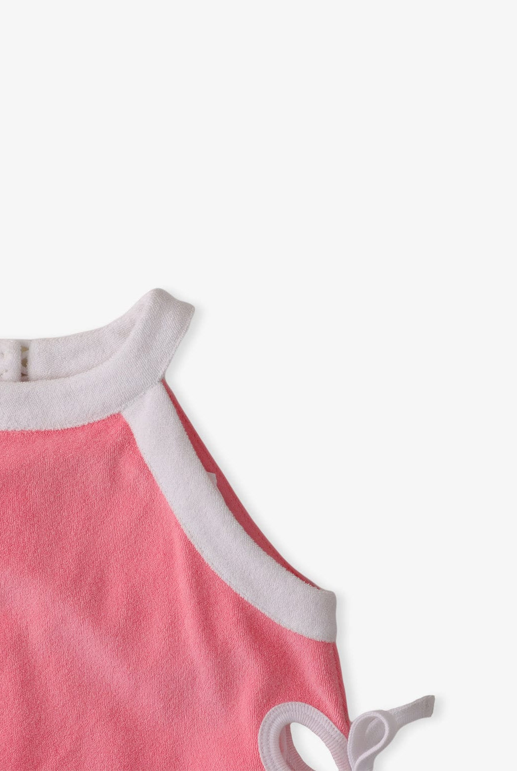 جينجرسنابس فستان بنات بفتحة على شكل وردة من الجانبين وردي