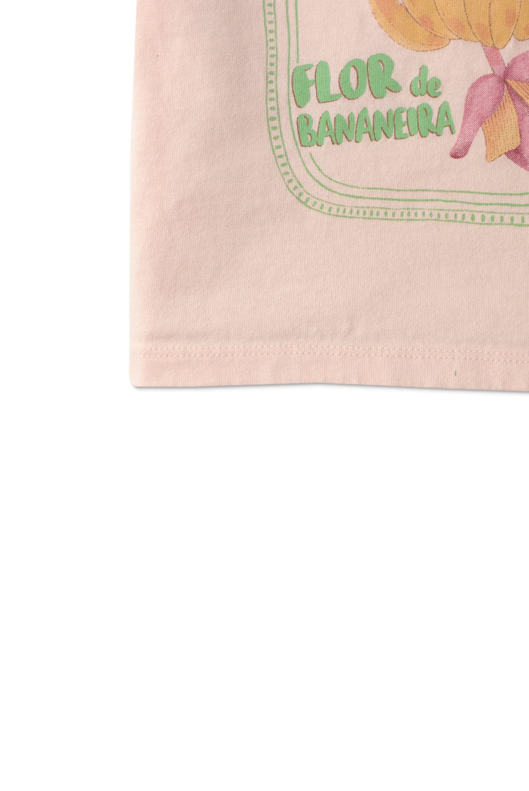 جينجرسنابس تي شيرت بناتي برسمة موز وردي