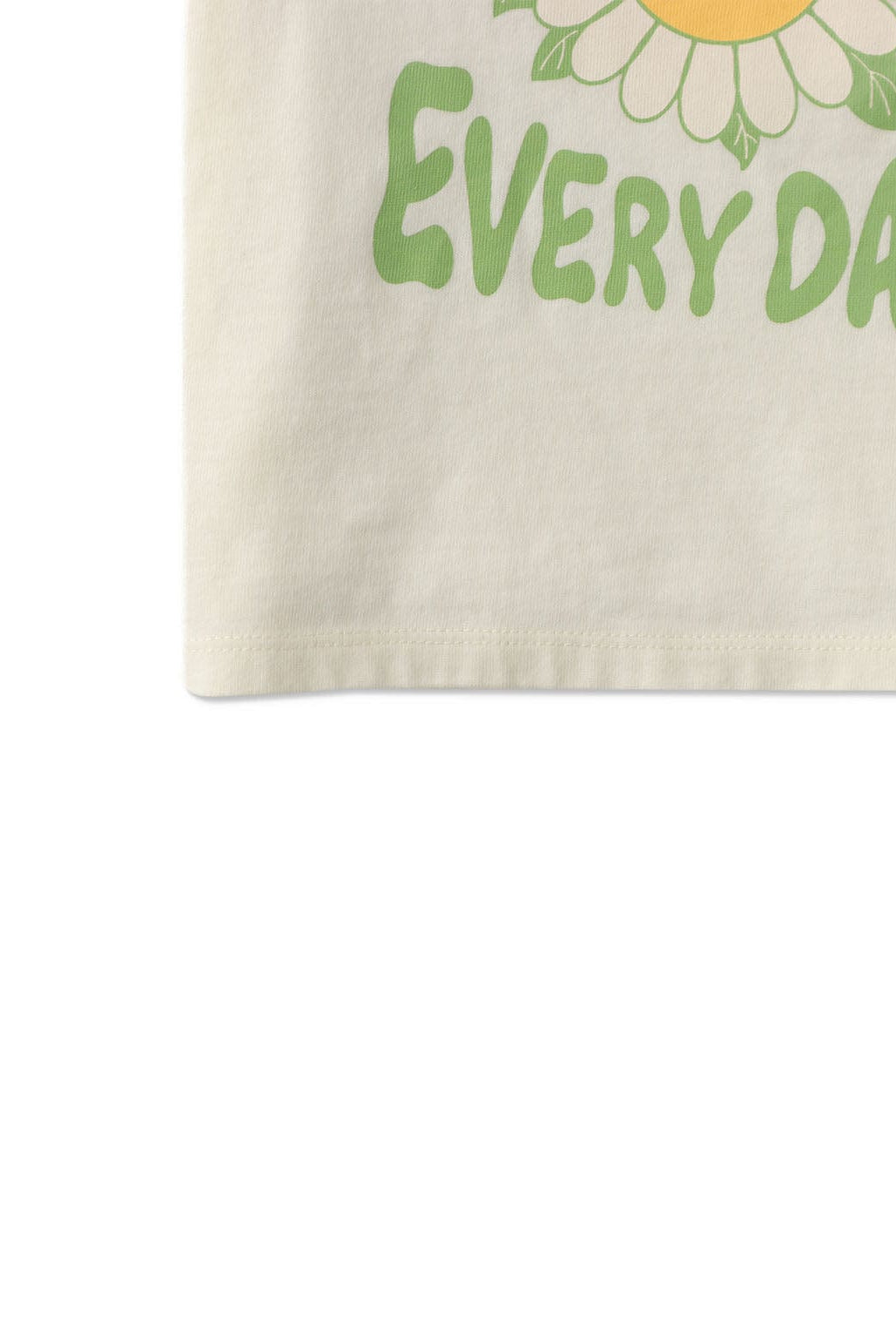 جينجرسنابس تي شيرت بناتي بطبعة ورد أبيض