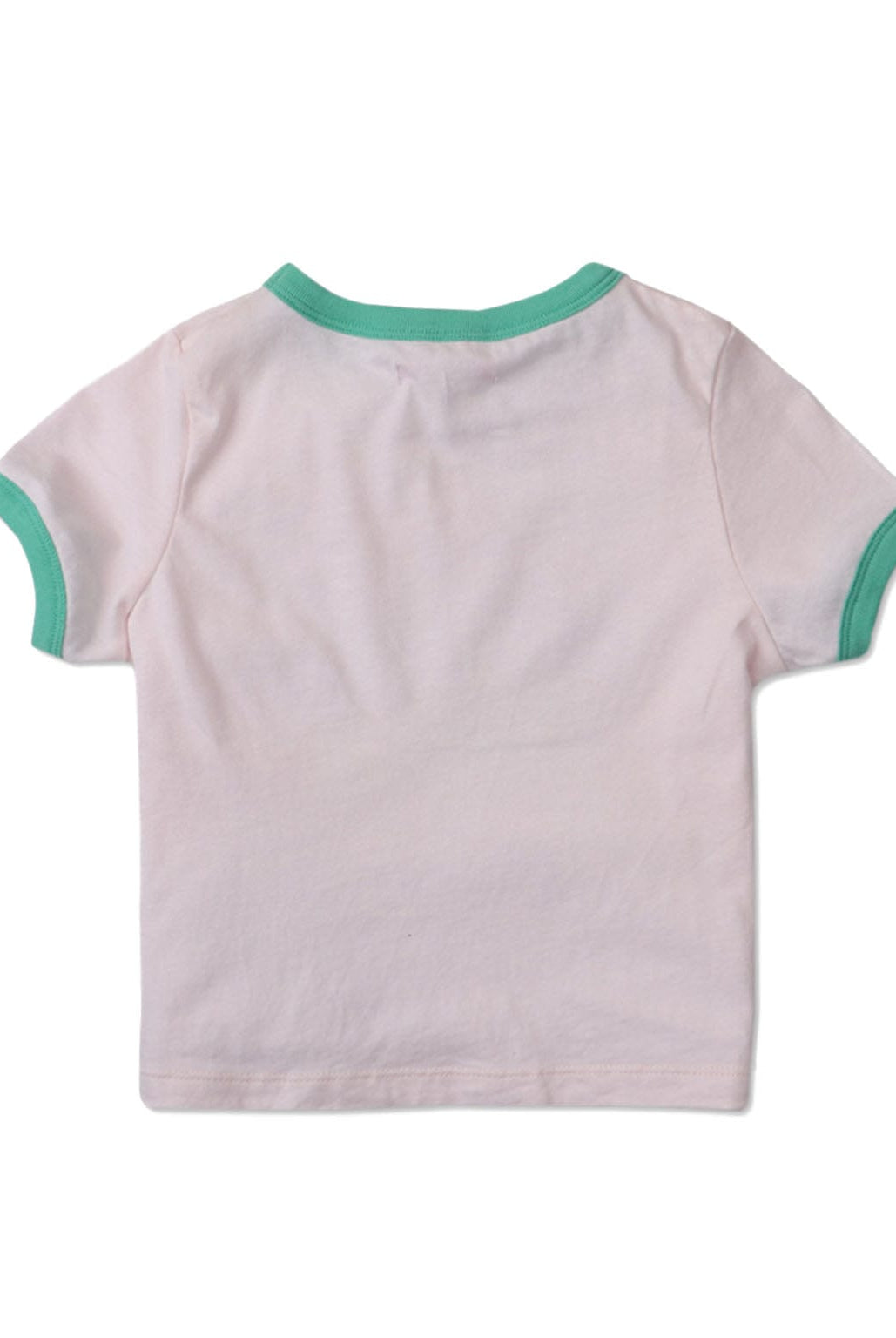 جينجرسنابس تي شيرت بناتي بطبعة سمايل نص كم وردي