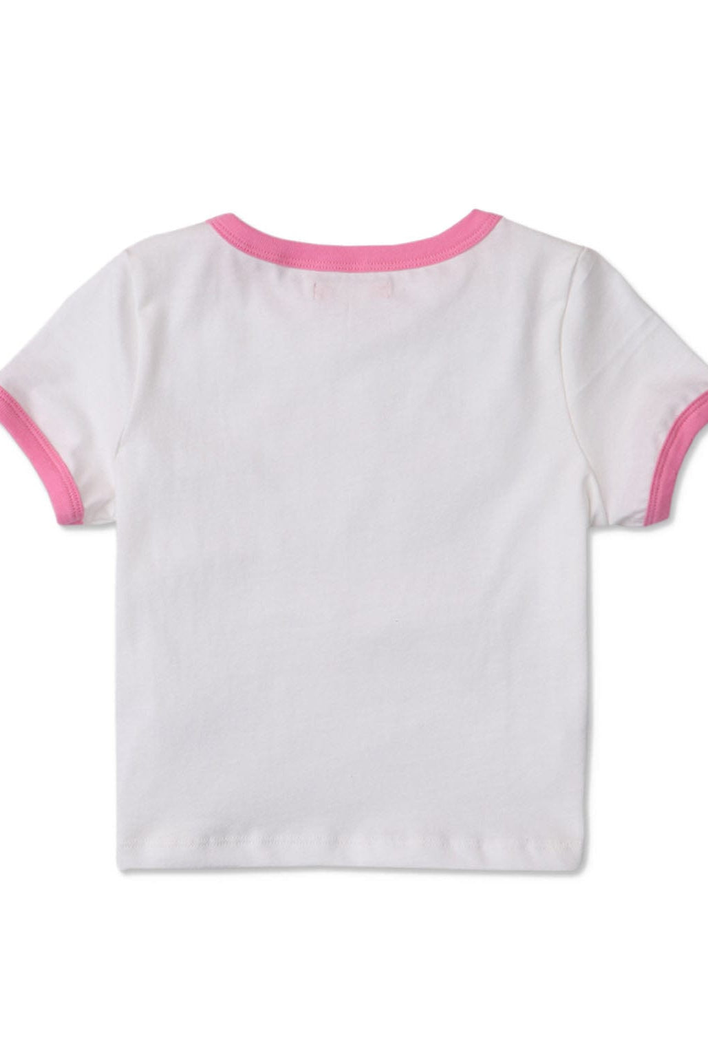 جينجرسنابس تي شيرت بناتي مطبوع بياقة دائرية أبيض