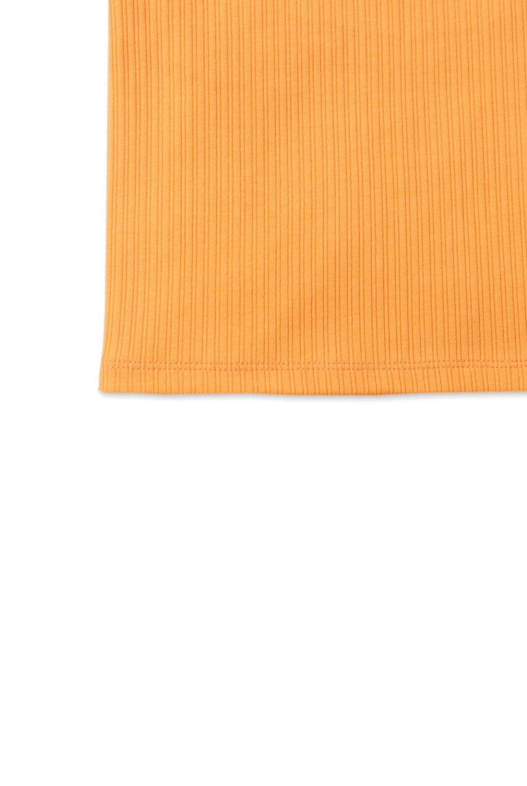 جينجرسنابس تانك توب بناتي مضلع بفتحة سادة برتقالي