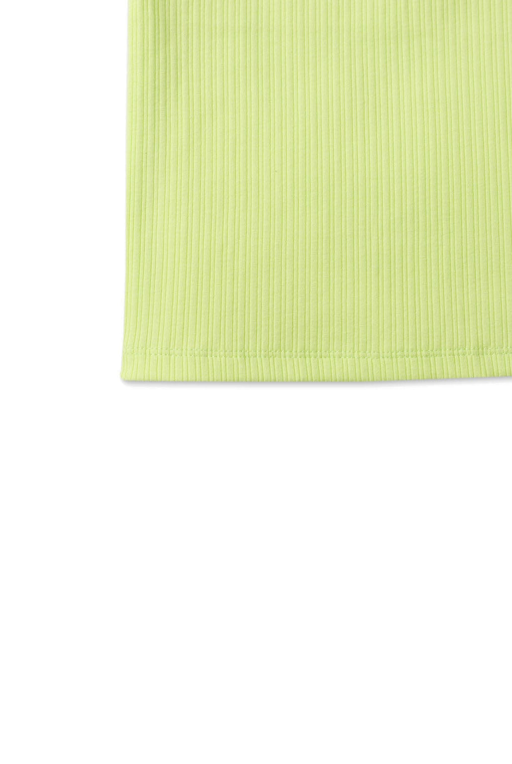 جينجرسنابس تانك توب بناتي سادة بفتحتين أخضر نيون