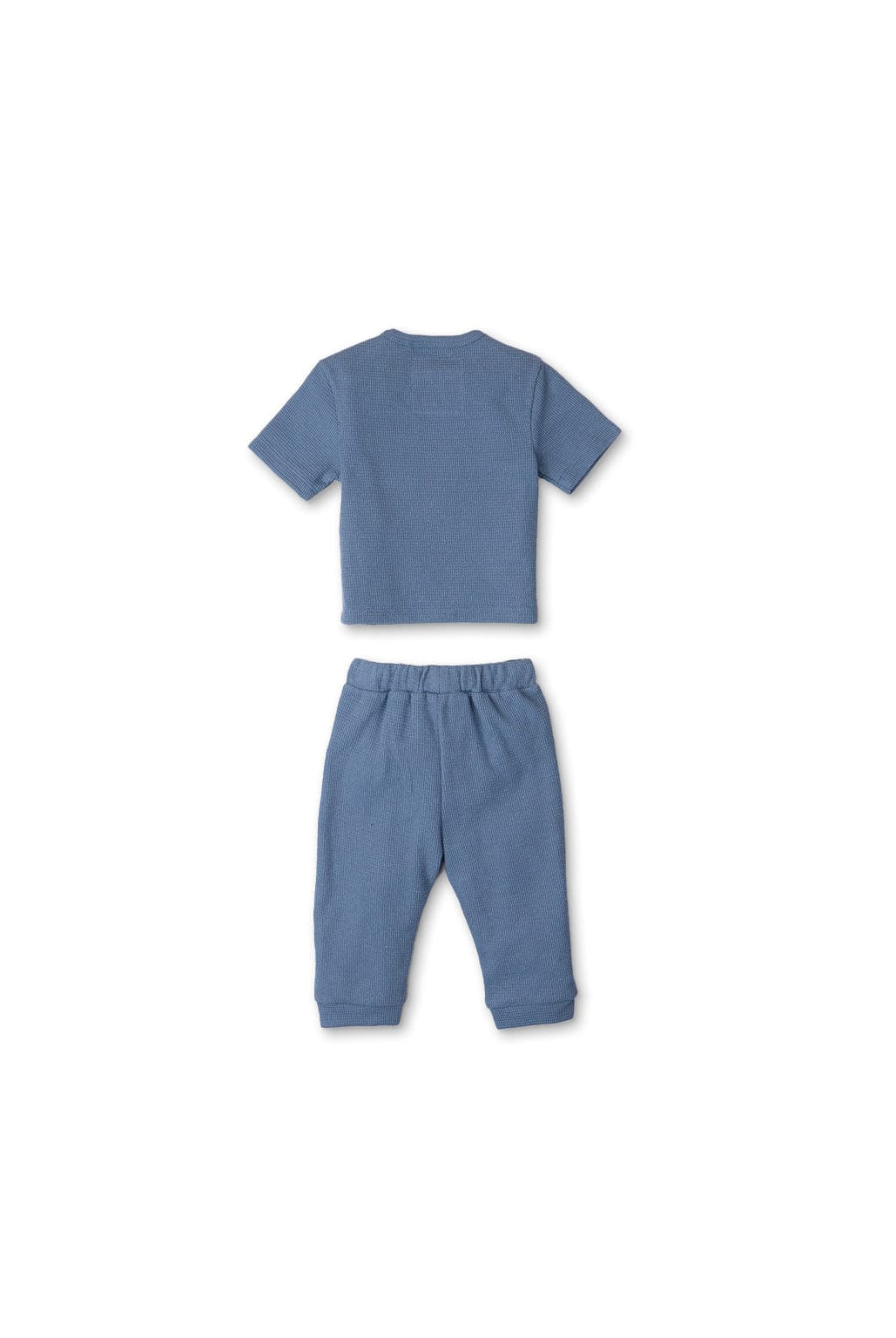 جينجرسنابس طقم ولادي رضع بنطلون برباط أمامي أزرق