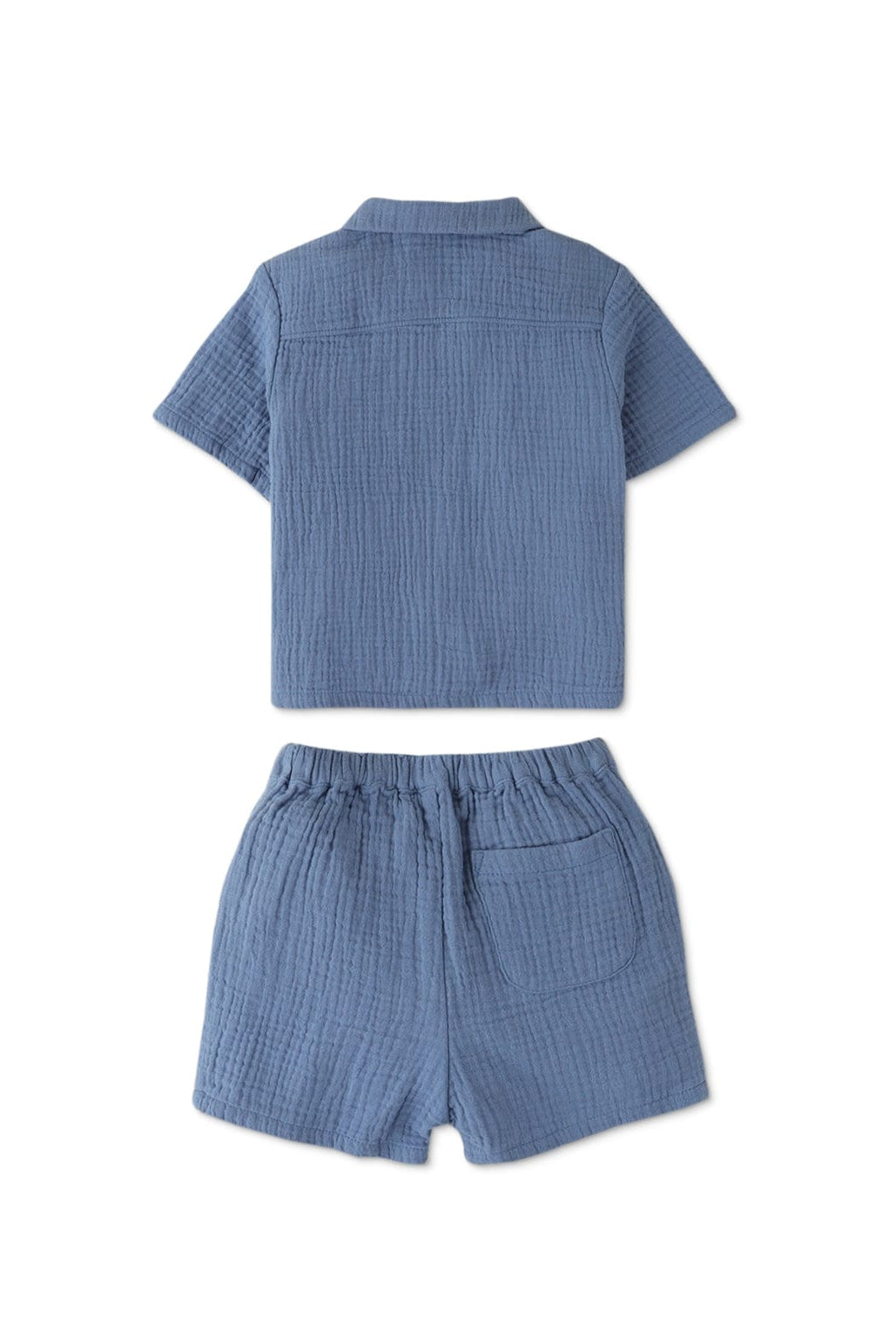 جينجرسنابس طقم بيبي أولاد صيفي شورت وقميص أزرق