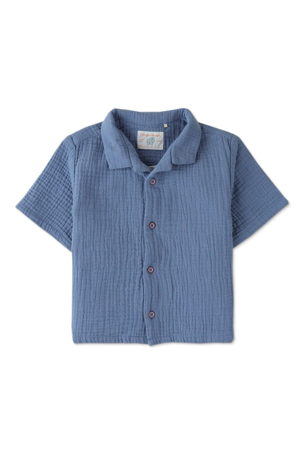 جينجرسنابس طقم بيبي أولاد صيفي شورت وقميص أزرق