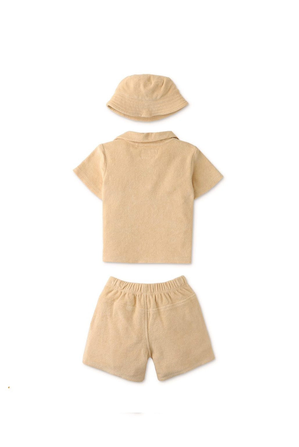 جينجرسنابس طقم شورت للاولاد الرضع سادة بني