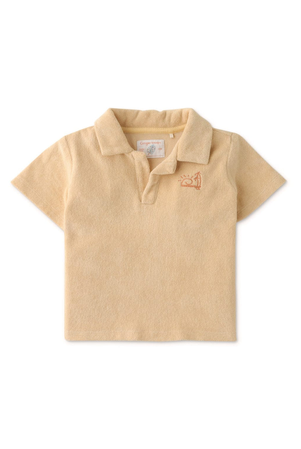 جينجرسنابس طقم شورت للاولاد الرضع سادة بني