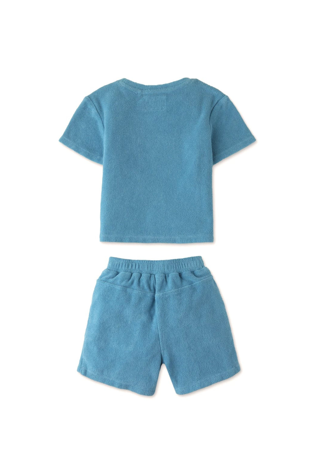 جينجرسنابس شورت سادة بجيوب برباط أزرق ولادي رضع أزرق