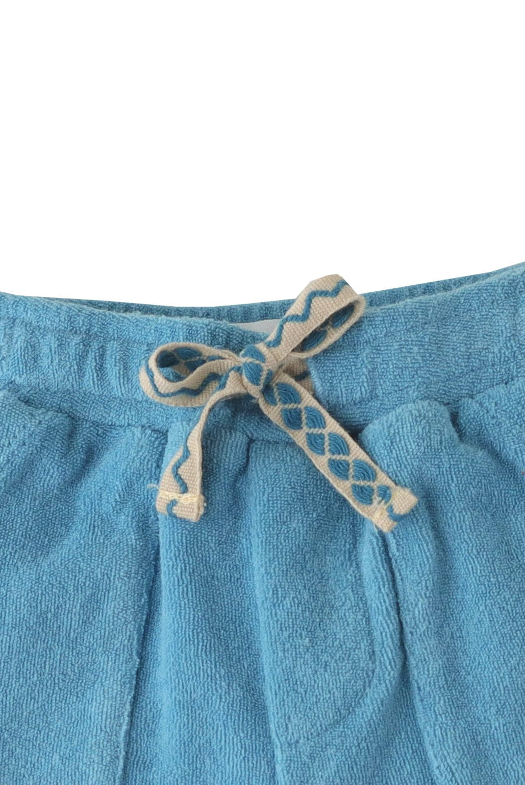 جينجرسنابس شورت سادة بجيوب برباط أزرق ولادي رضع أزرق