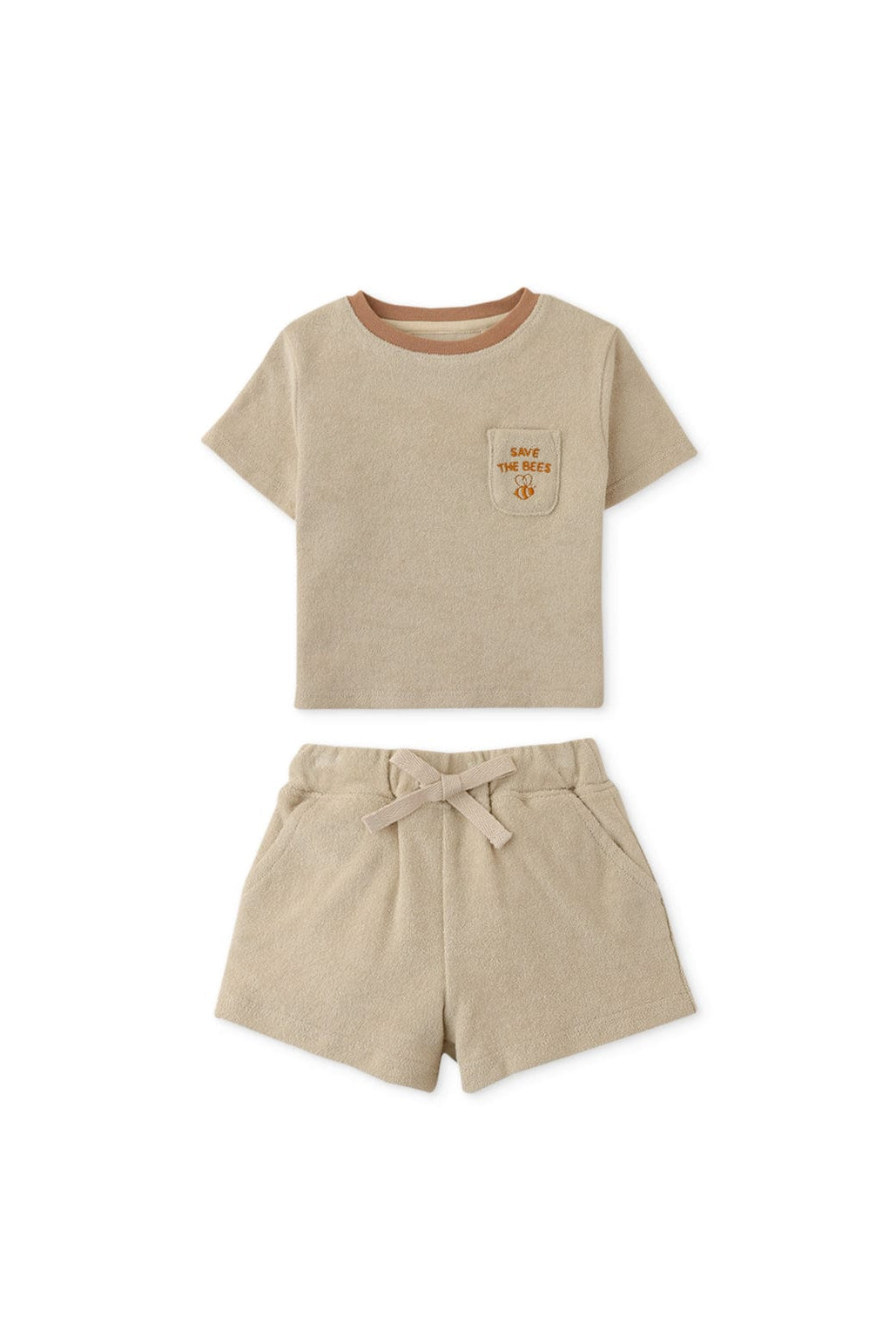 جينجرسنابس طقم شورت بيبي ولادي وتيشيرت بيج