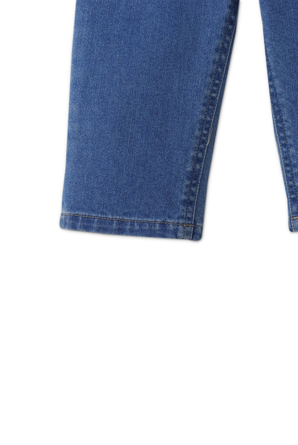 جينجرسنابس بنطلون جينز بجيوب أمامية مع زرار أمامي ولادي رضع أزرق