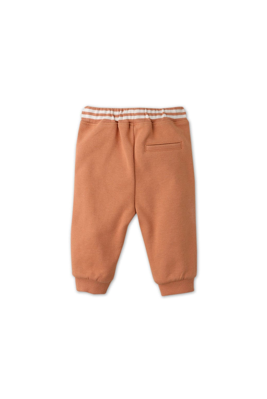 جينجرسنابس بنطلون قطن بجيوب جانبية برباط أمامي ولادي رضع بني