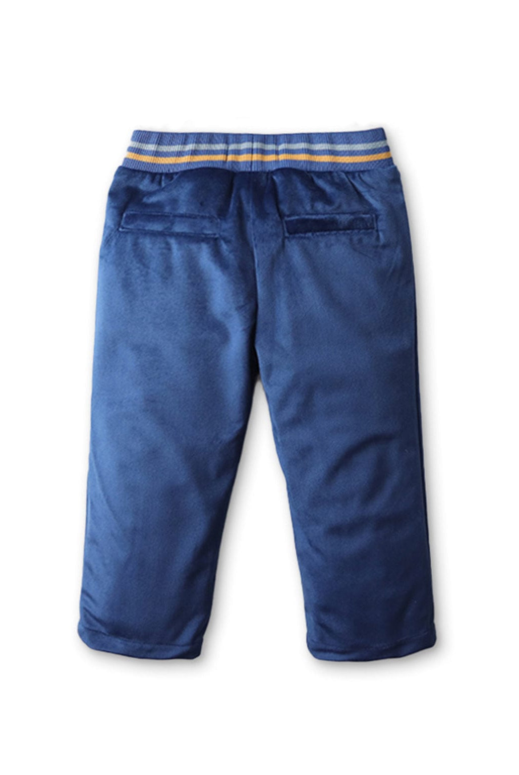 جينجرسنابس بنطلون أطفالي سادة بخين بارزين من الامام أزرق