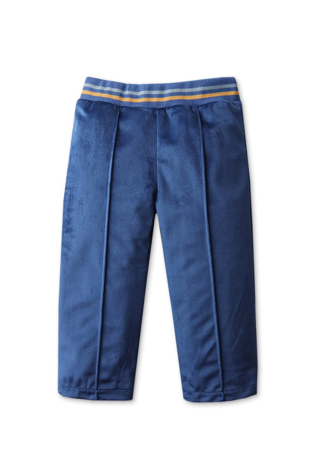 جينجرسنابس بنطلون أطفالي سادة بخين بارزين من الامام أزرق