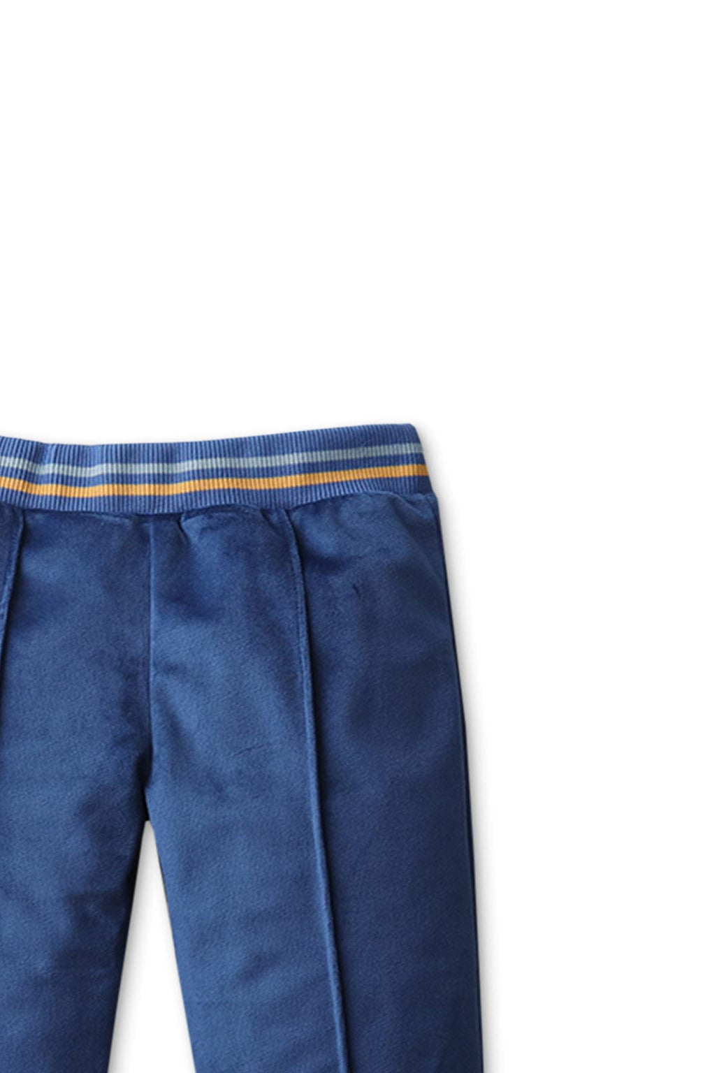 جينجرسنابس بنطلون أطفالي سادة بخين بارزين من الامام أزرق