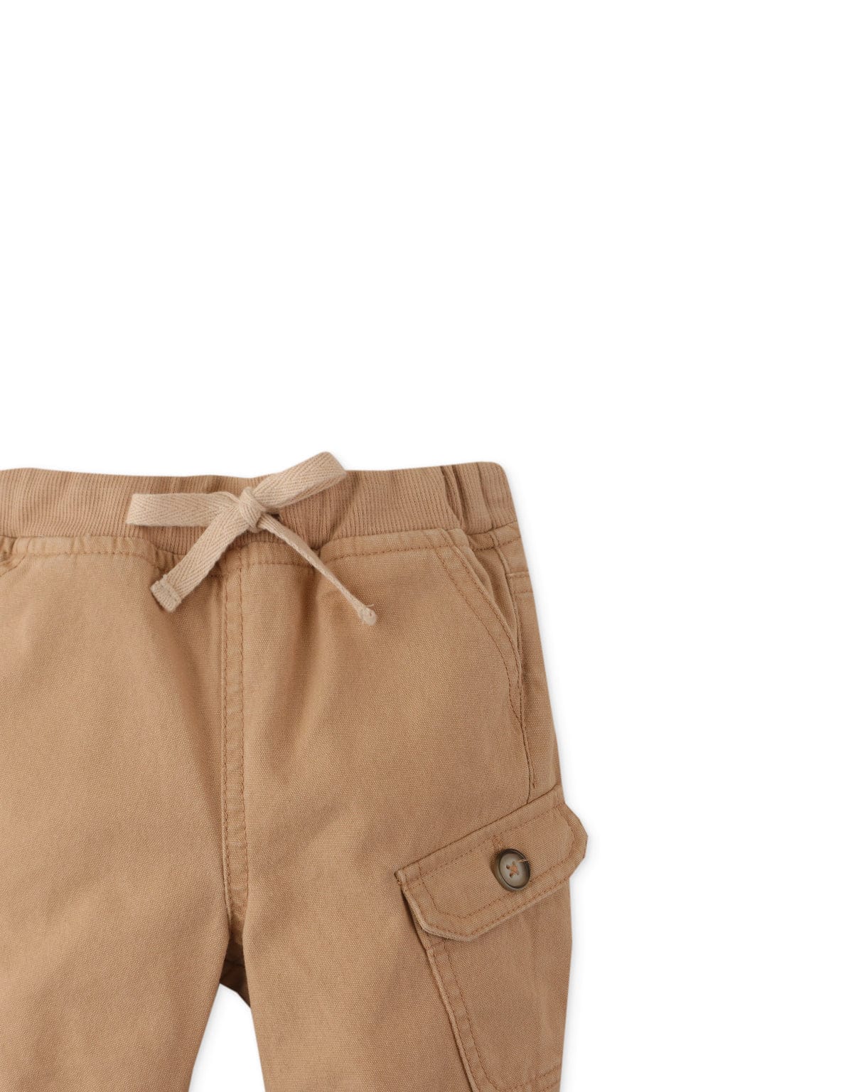 جينجرسنابس بنطلون واسع جيب جانبي برباط بيبي ولادي بني