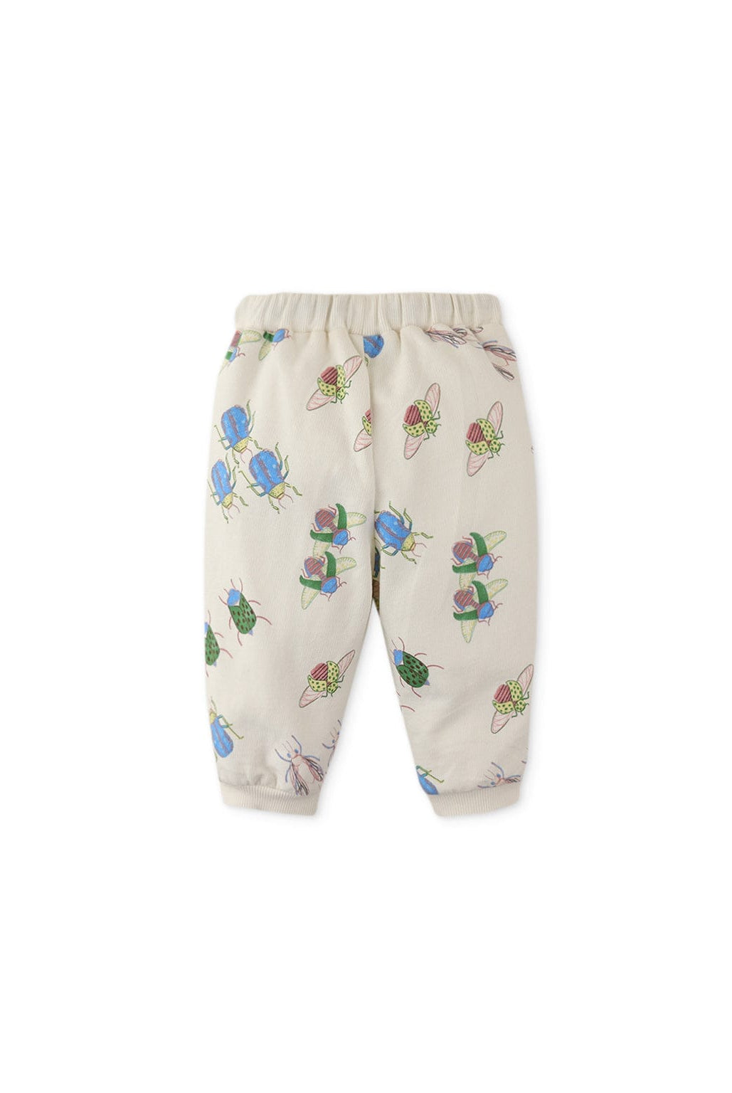 جينجرسنابس بنطلون واسع بمطاط من أسفل مزين بالحشرات بيبي ولادي أوف وايت