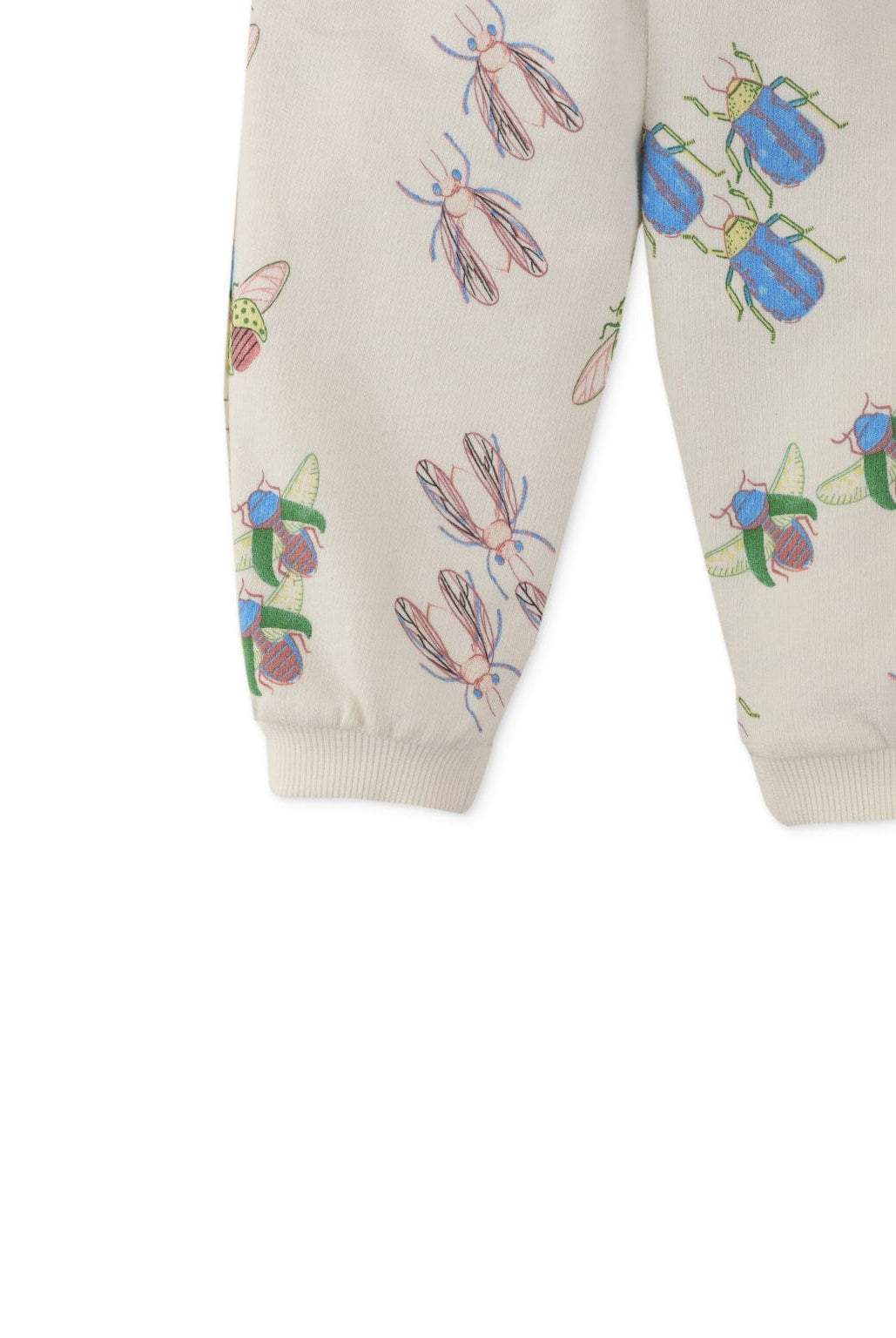 جينجرسنابس بنطلون واسع بمطاط من أسفل مزين بالحشرات بيبي ولادي أوف وايت