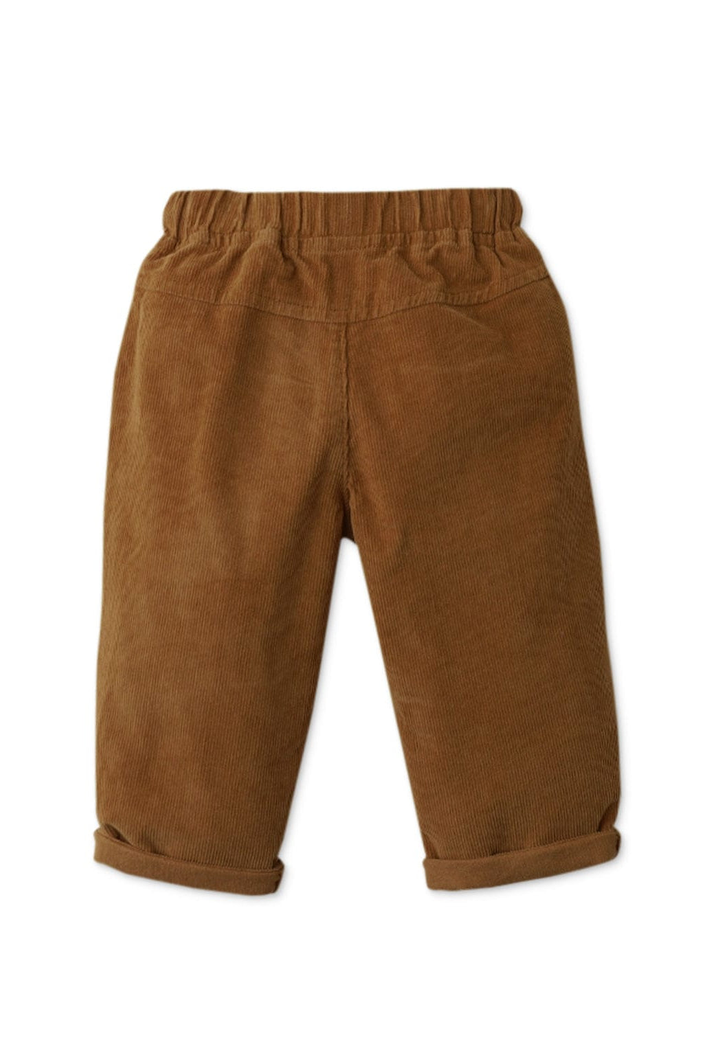 جينجرسنابس بنطلون بيبي أولاد سادة مضلع برباط - بني
