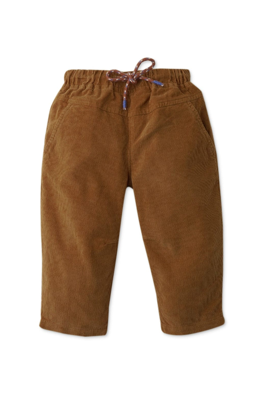 جينجرسنابس بنطلون بيبي أولاد سادة مضلع برباط - بني