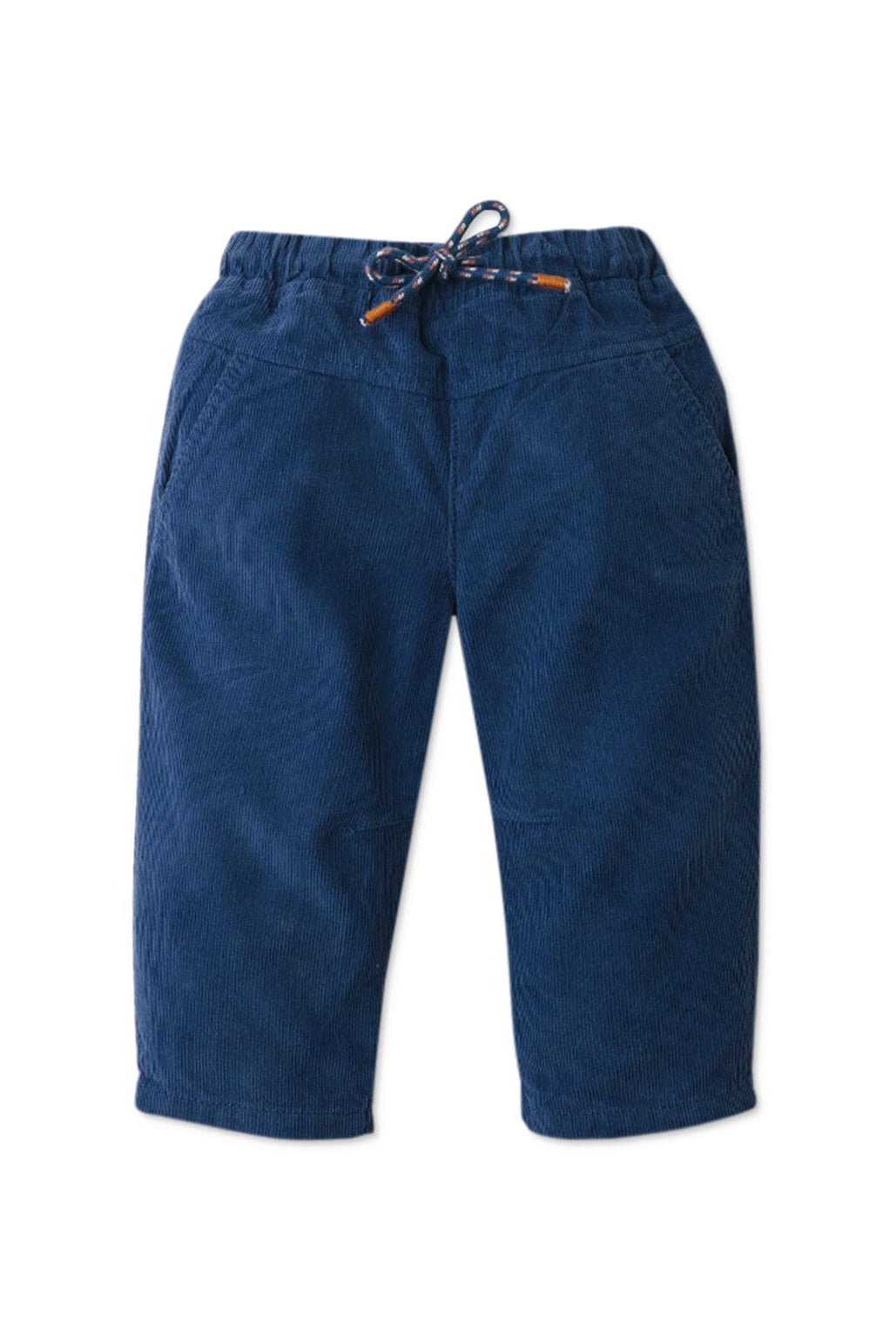 جينجرسنابس بنطلون بيبي أولاد سادة مضلع برباط - أزرق