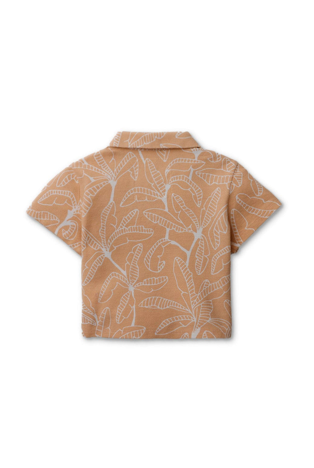 جينجرسنابس تيشيرت ولادي رضع مشجر برتقالي بولو نص كم برتقالي