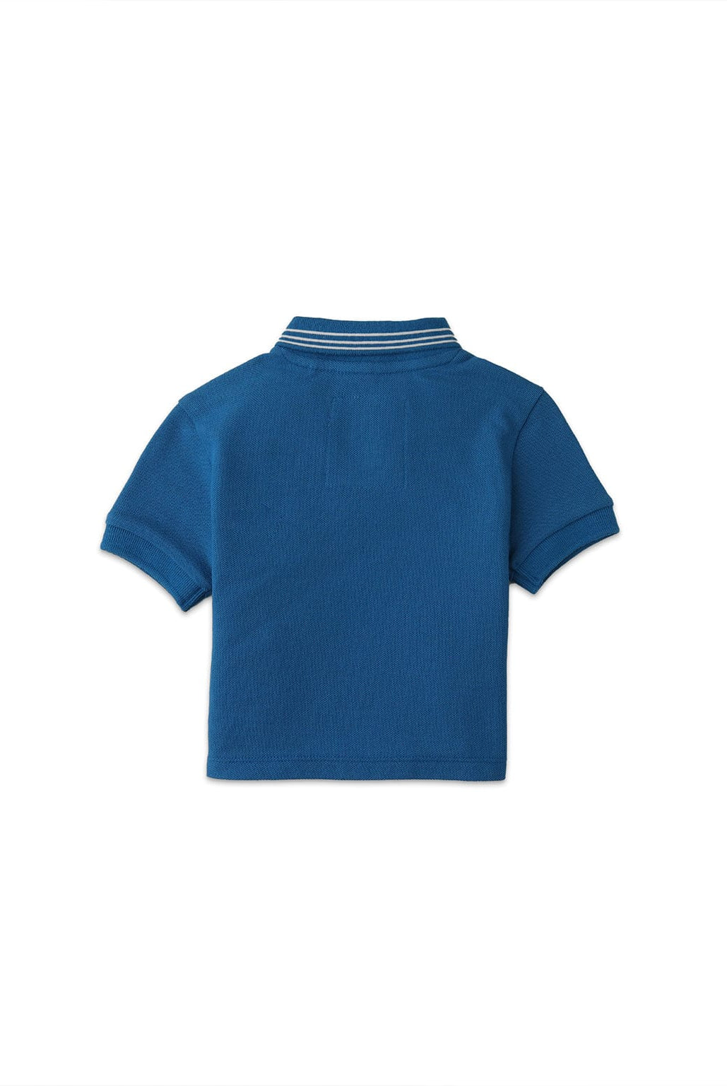 جينجرسنابس تيشيرت بولو ولادي رضع بياقة عالية نص كم أزرق