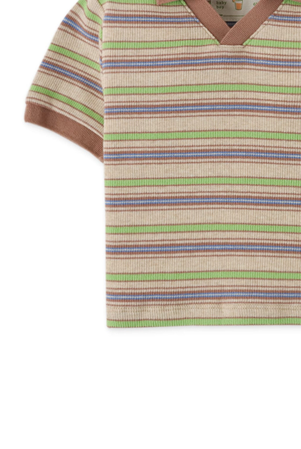 جينجرسنابس تيشيرت بولو مخطط بالعرض نص كم ولادي