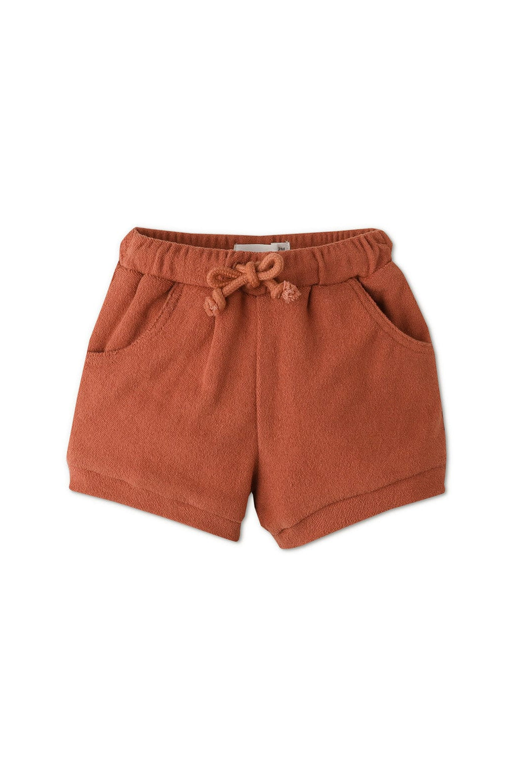 جينجرسنابس شورت قصير فرو بجيوب جانبية برباط أمامي بيبي أولاد بني