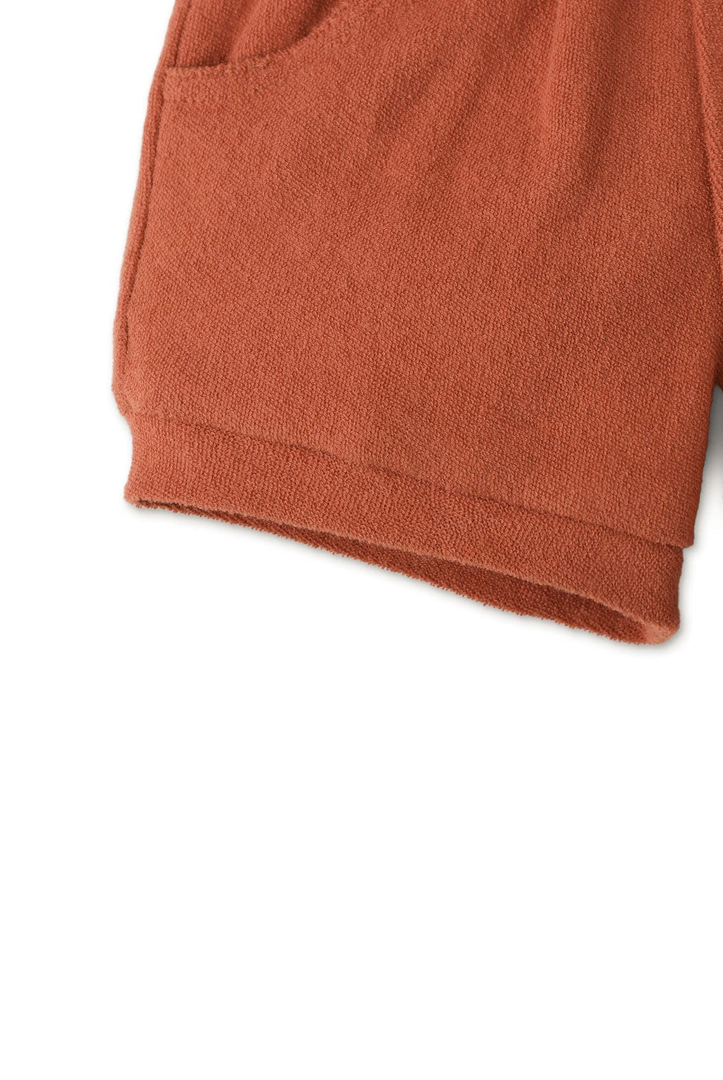 جينجرسنابس شورت قصير فرو بجيوب جانبية برباط أمامي بيبي أولاد بني