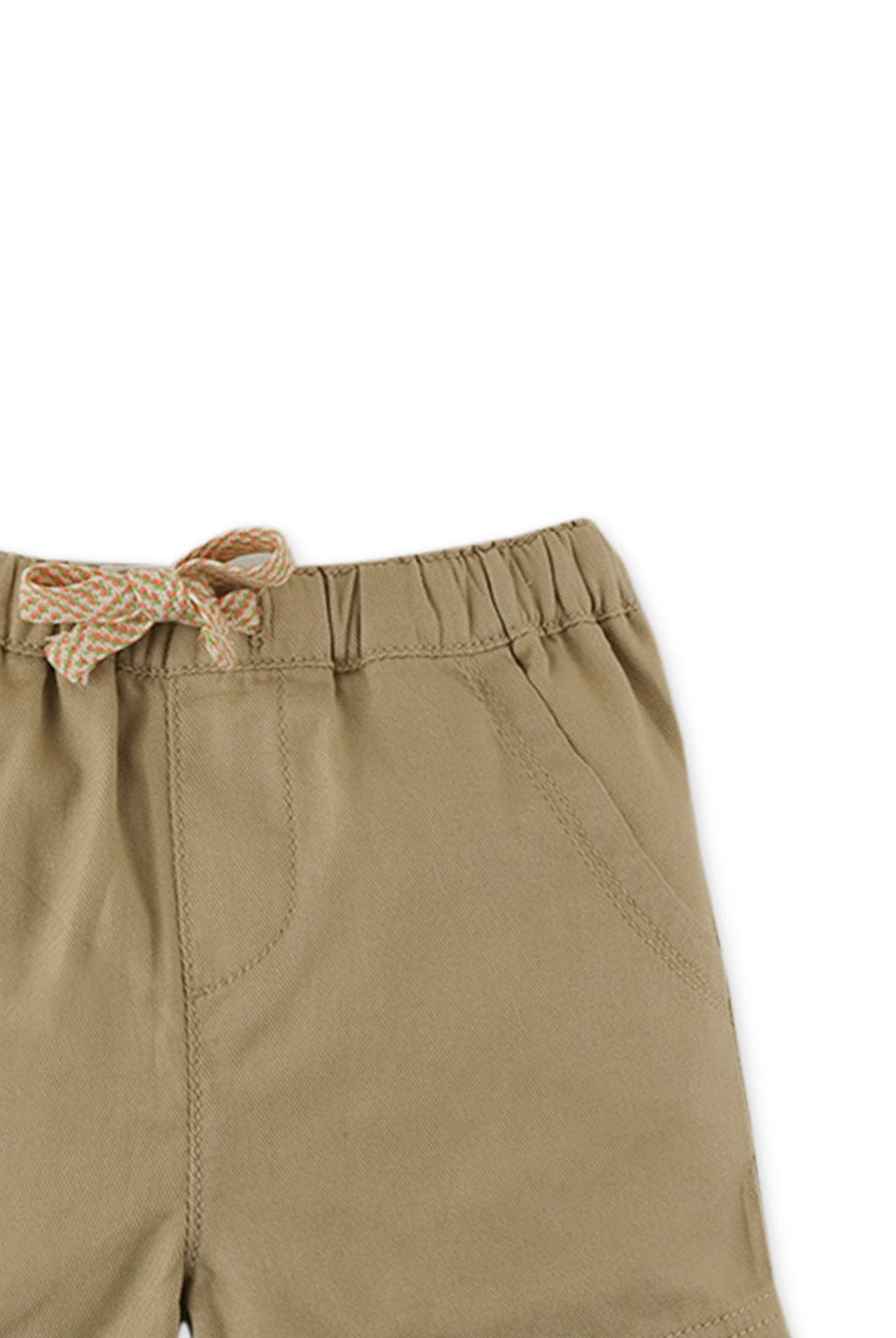 جينجرسنابس شورت بيبي ولادي سادة قصير برباط