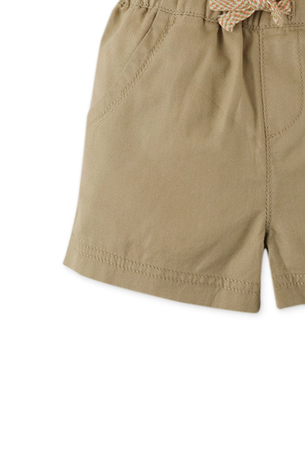 جينجرسنابس شورت بيبي ولادي سادة قصير برباط