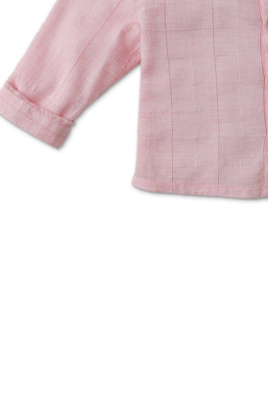 جينجرسنابس قميص بولو بأزرار أمامية أطفال رضع كم طويل وردي