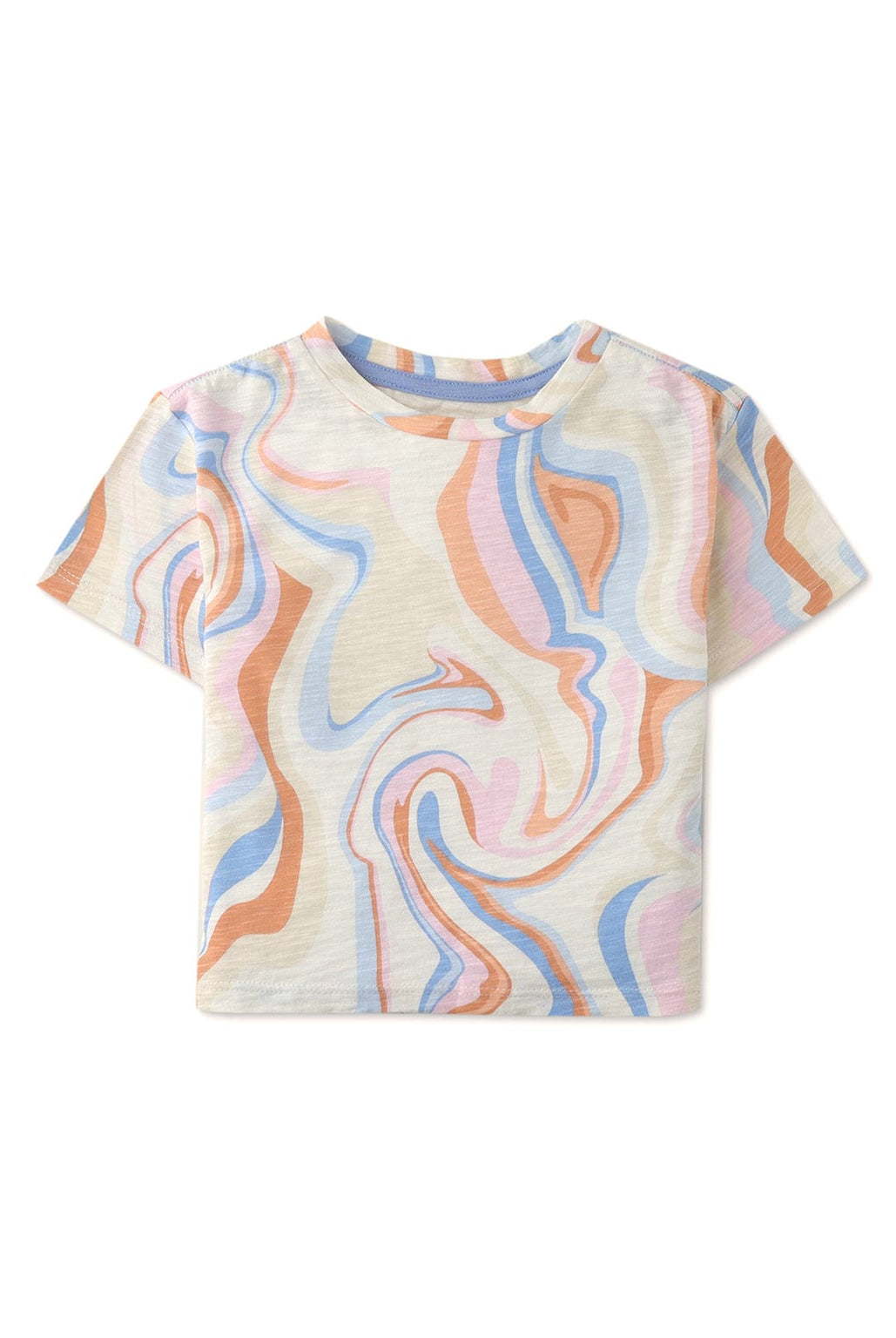 جينجرسنابس تيشيرت ولادي ملون نص كم برقبة دائرية متعدد الألوان