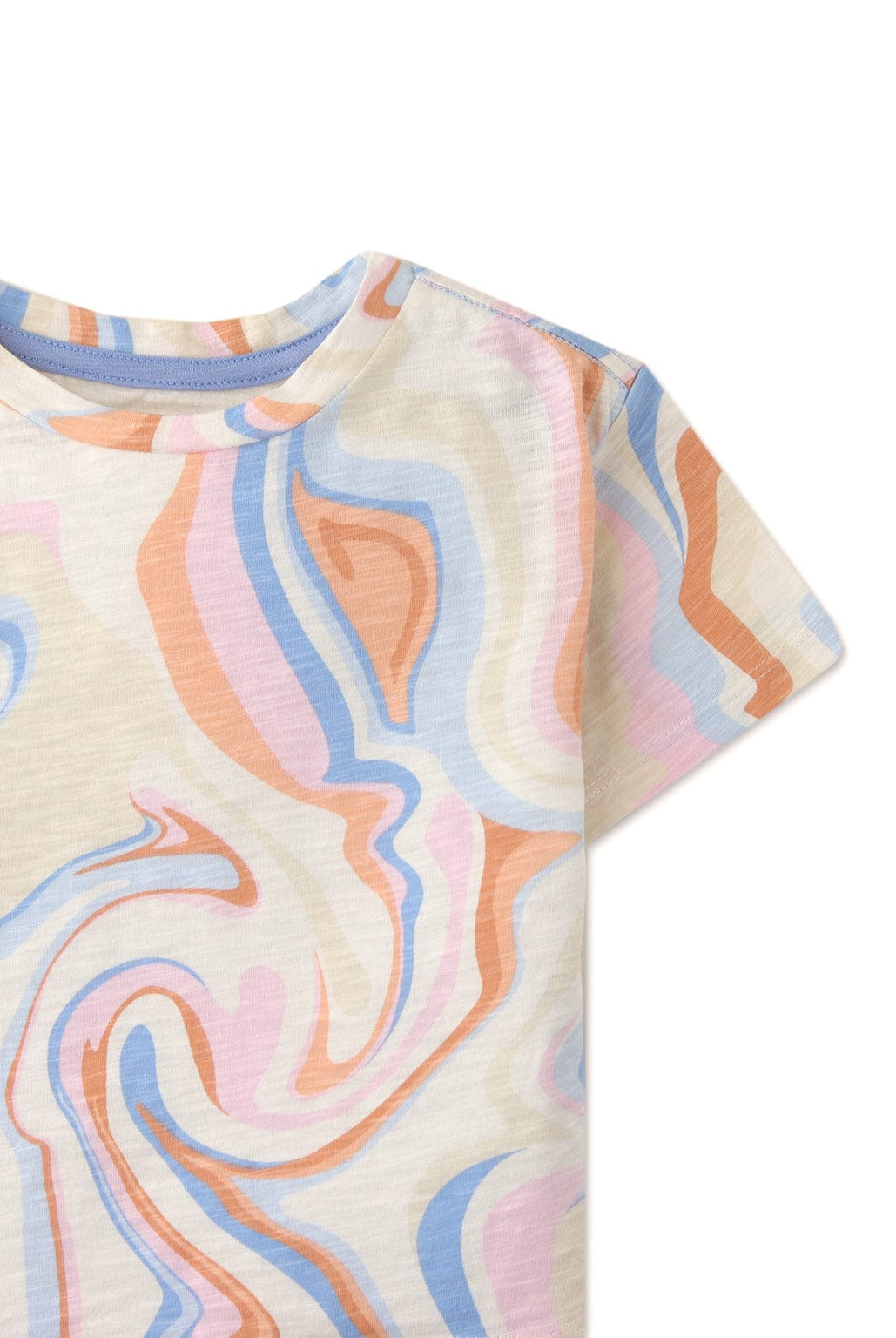 جينجرسنابس تيشيرت ولادي ملون نص كم برقبة دائرية متعدد الألوان