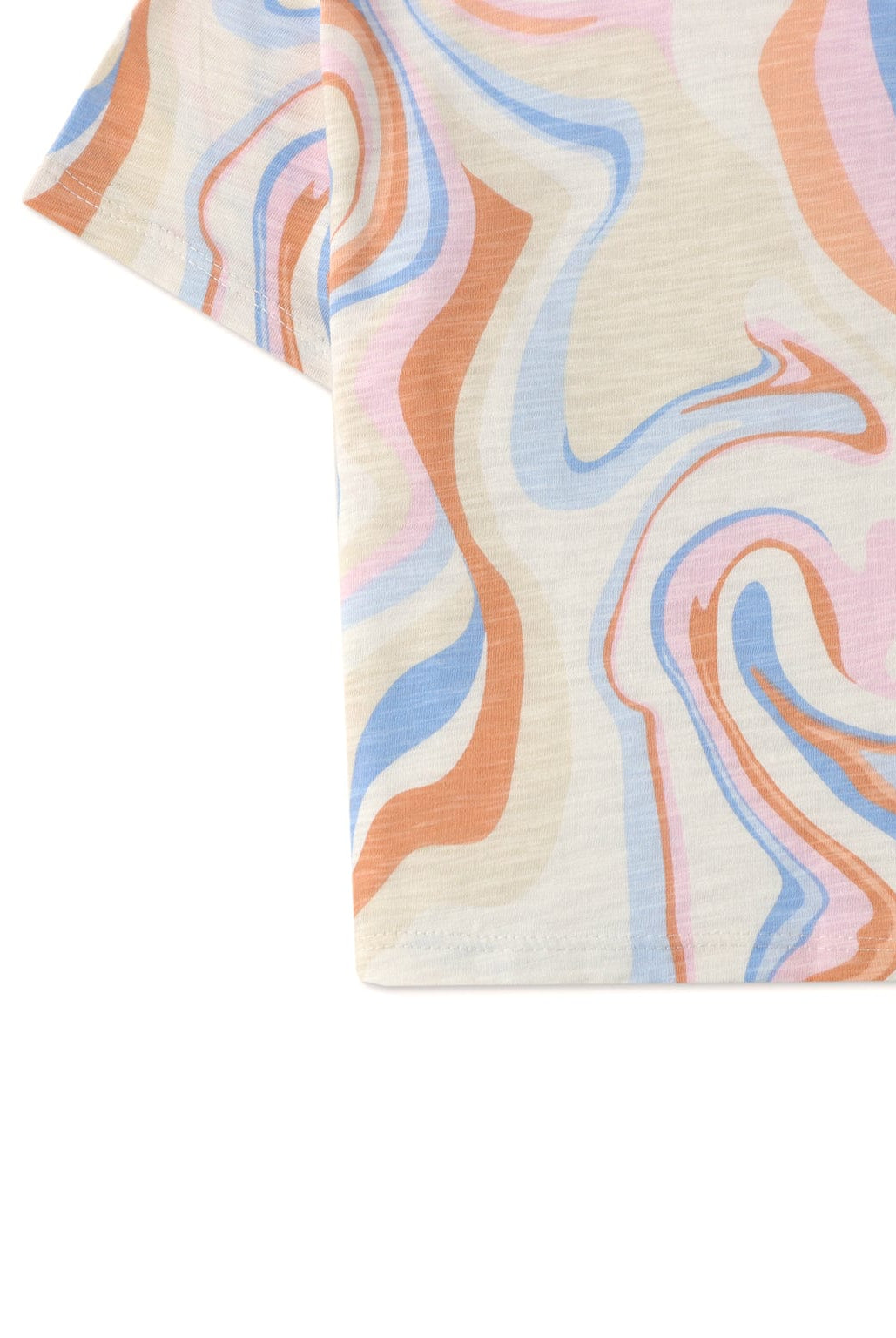 جينجرسنابس تيشيرت ولادي ملون نص كم برقبة دائرية متعدد الألوان