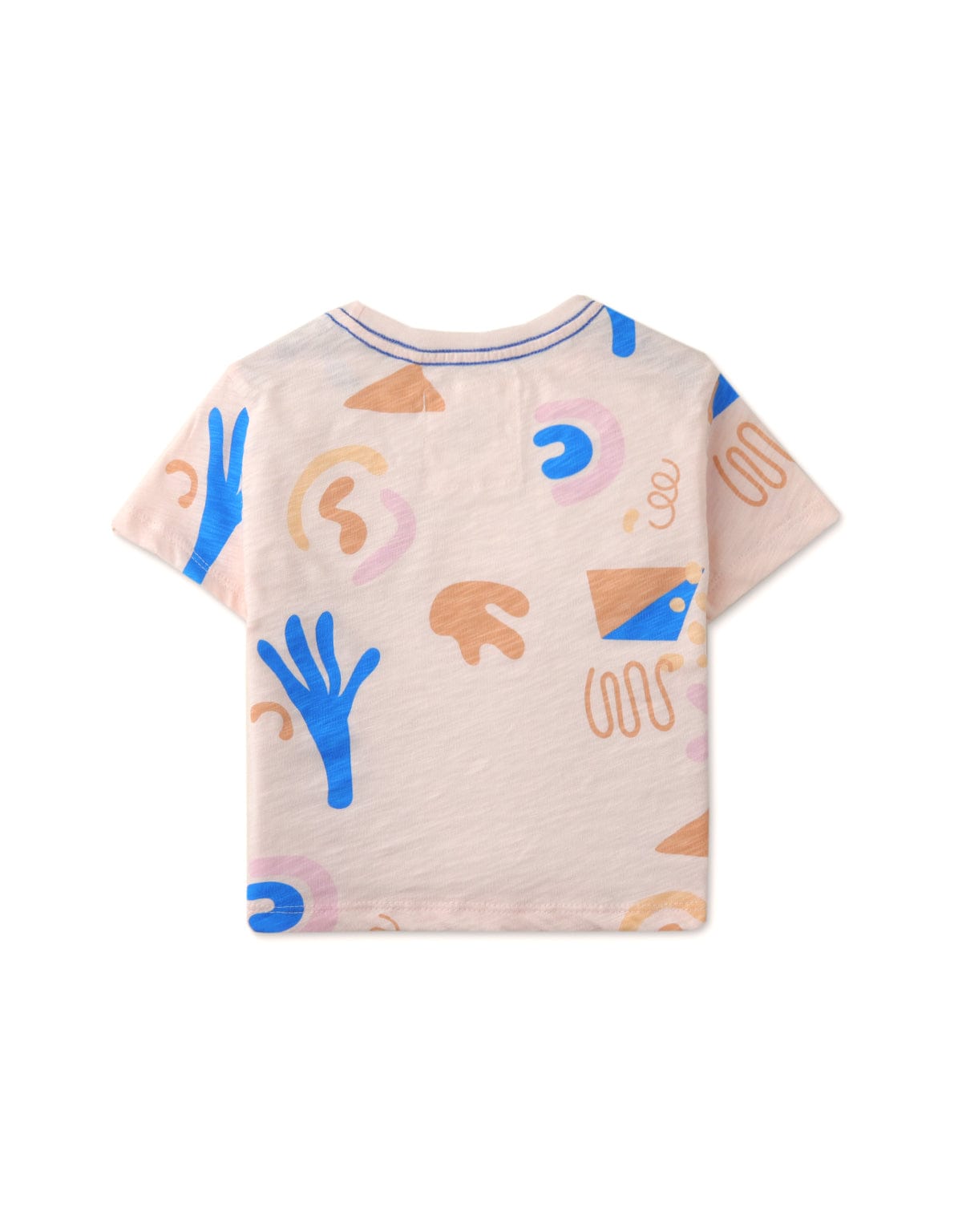 جينجرسنابس تيشيرت رضع ولادي مطبوع بتطريز على الكتف وردي