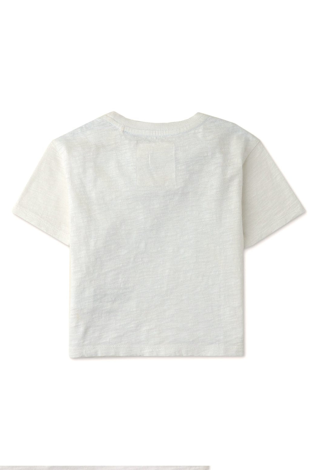 جينجرسنابس تيشيرت ولادي أبيض بطبعة على الصدر أبيض