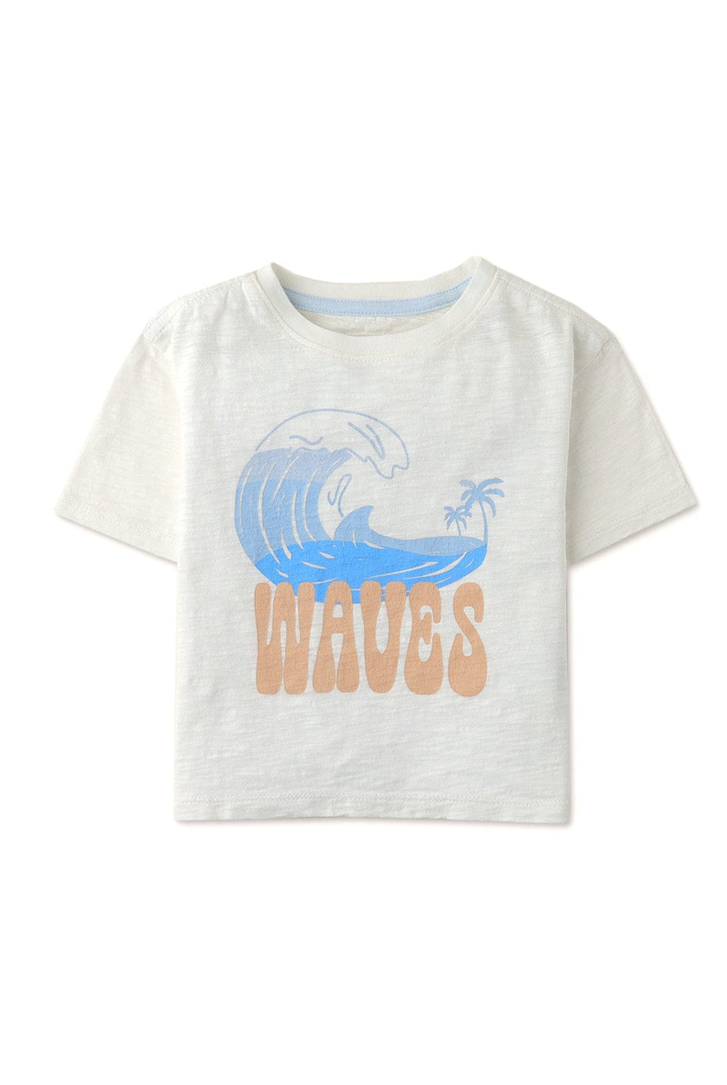 جينجرسنابس تيشيرت ولادي أبيض بطبعة على الصدر أبيض