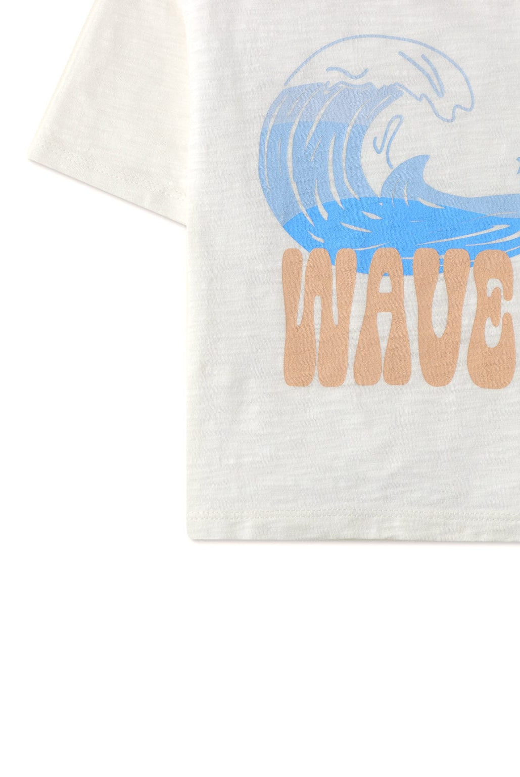 جينجرسنابس تيشيرت ولادي أبيض بطبعة على الصدر أبيض