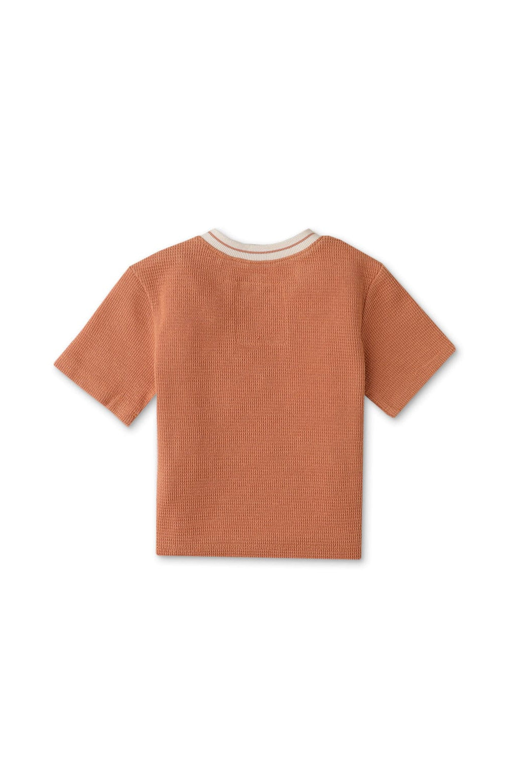 جينجرسنابس تيشيرت بيبي أولاد بجيب جانبي نص كم بني