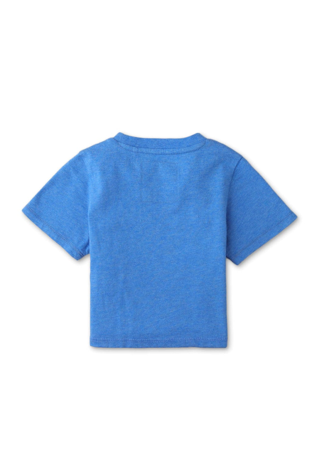 جينجرسنابس تيشيرت مطرز نص كم بياقة دائرية أطفالي ولاد أزرق