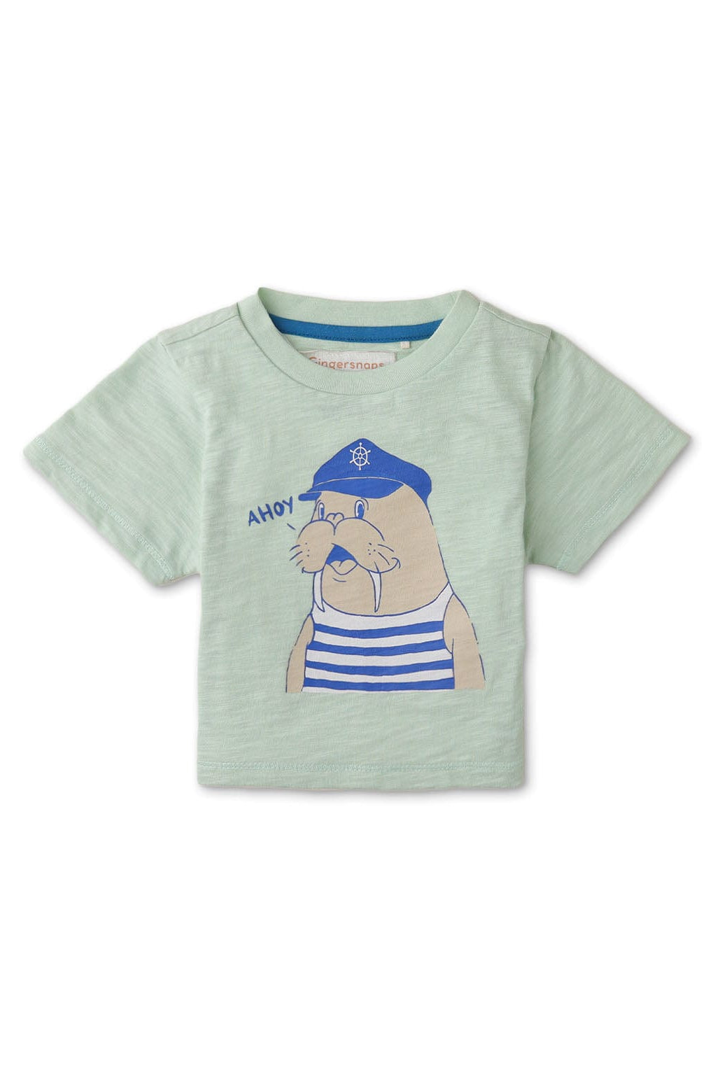 جينجرسنابس تيشيرت ولادي رضع برسمه عالصدر أخضر