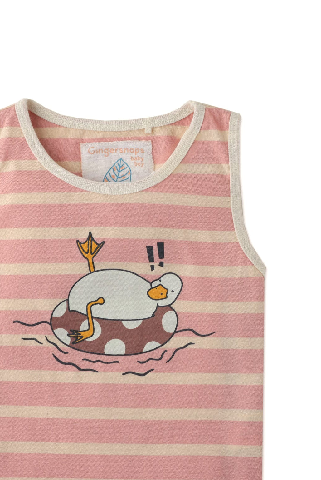 جينجرسنابس تيشيرت رضع ولادي مخطط أحمر